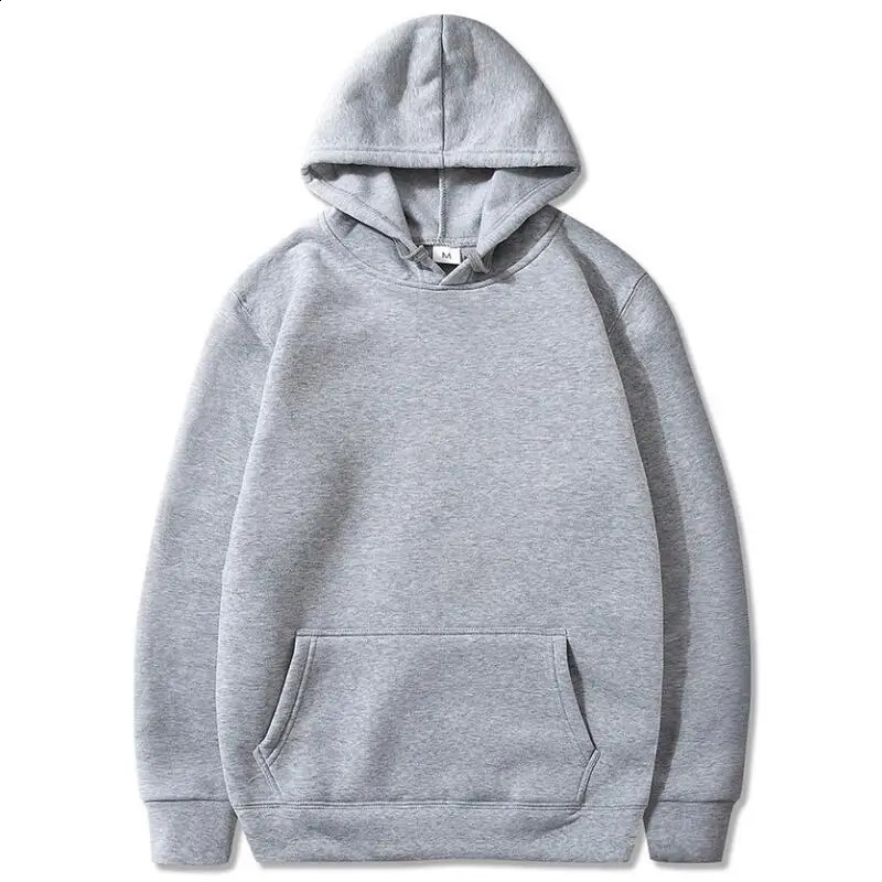 Blank Fleece Pullover Hoodies Unisex Wholesale Hip Hop 11 Color Hooded Sweatshirt Men Fashion Black Hoodie For 240826