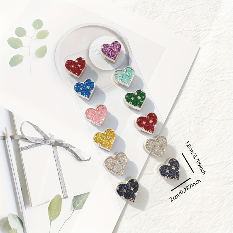 Headscarf strong magnet heart magnetic buckle scarf buckle collar clip magnetic suction buckle brooch scarf shawl fixed anti light magnetic buckle 1 p