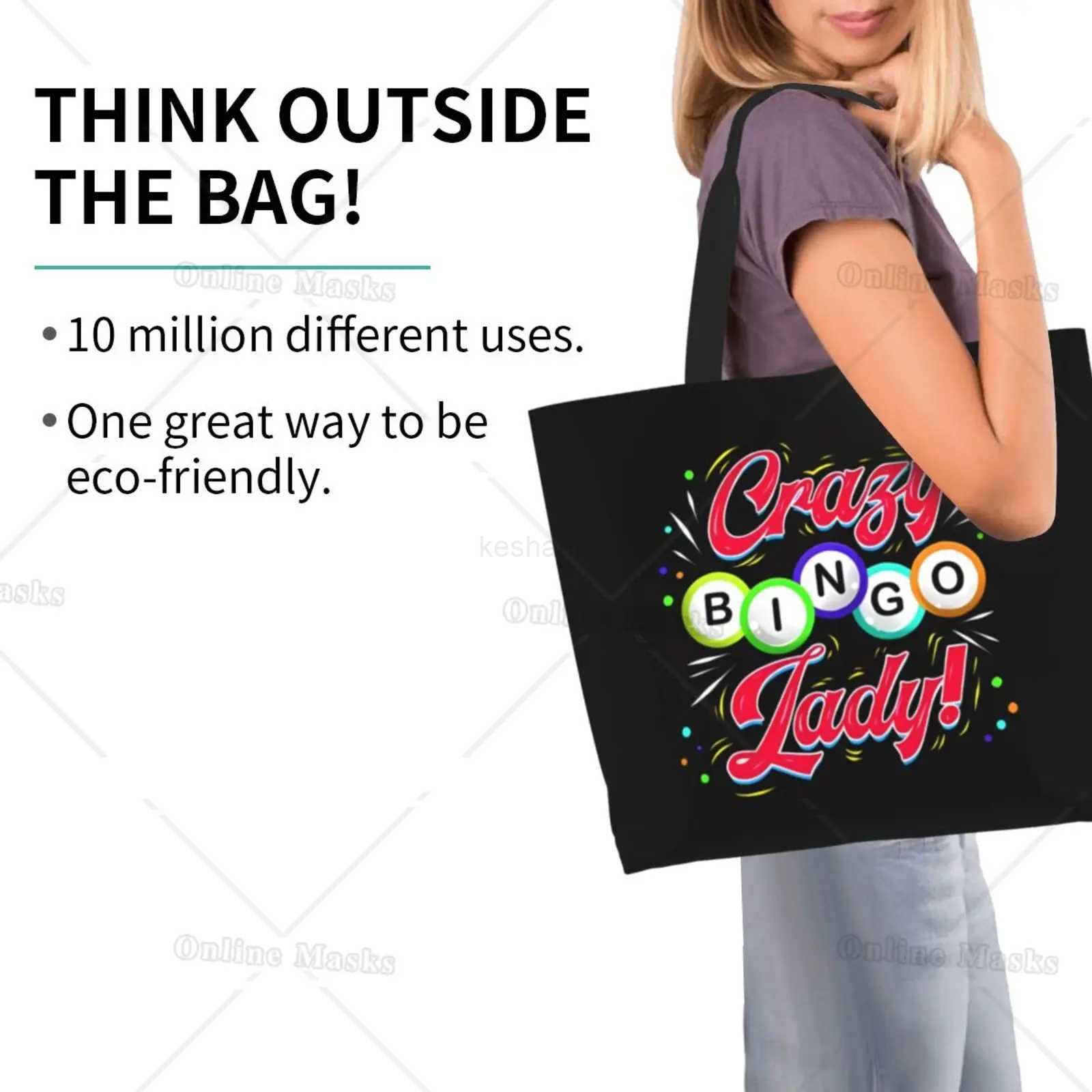 Womens Tote Shoulder Bag Bingo I Need One More Number Travel Handbag Storage Reusable Handle BagXJ240727