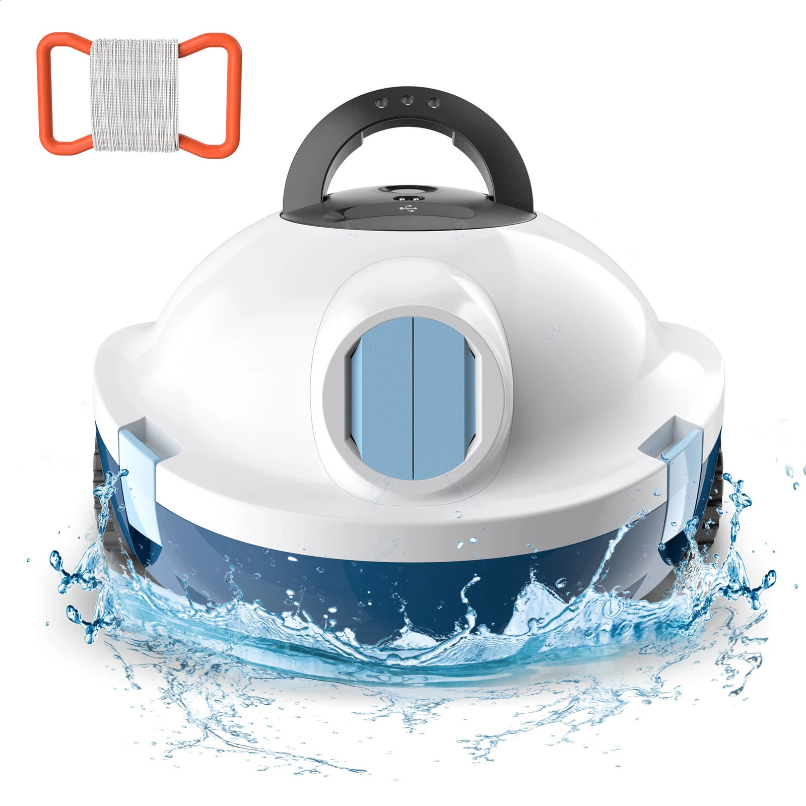 INSE Y10 Automatic Cordless Robotic Pool Cleaner90 Min RuntimeSelf-Parkingfor Flat Above/In-Ground Pool up to 65 Feet/1100 Sq 240718