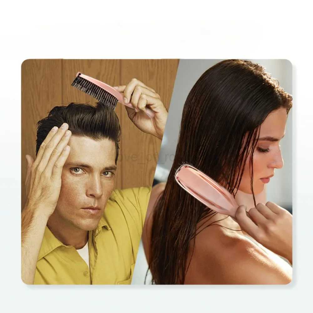 Upscale Luxury Style Massage Comb Fine Air Cushion Comb Large Comb Electroplated Crafted Wet And Dry Hair CombsM240727