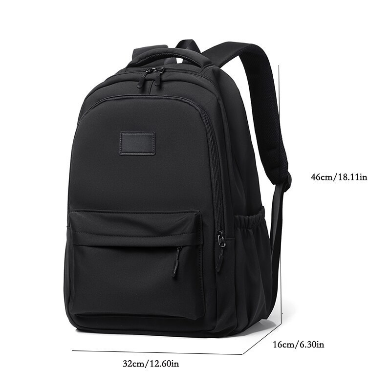 14 inch unisex school casual bag solid color outdoor sports shoulder large capacity travel laptop backpack y240726