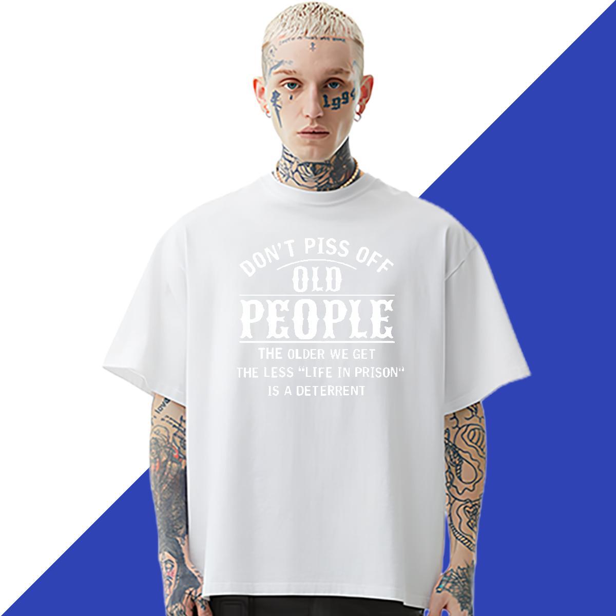 Designer Mens T Shirts letter Tees 230g Cotton Outdoor Loose DIY Logo Oversized Breathable Short Sleeve Tshirt for Man Woman
