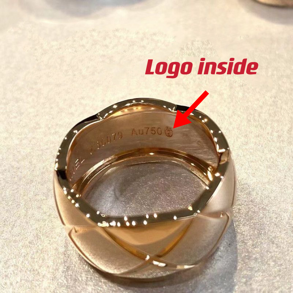 High quality Sier Crush Rings Gold Emed Rhomboid Dias Ring Quilted Pattern Lends Graphic Shapes Original Collection Never Fade Women Jewel Gift