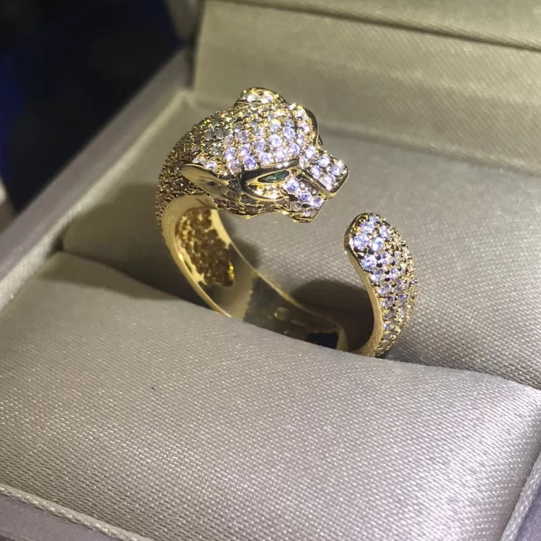 rings designer ring stainless steel do not fade designer jewelry Panther head Fashion Classic ring rings designer for women luxury custom made rings