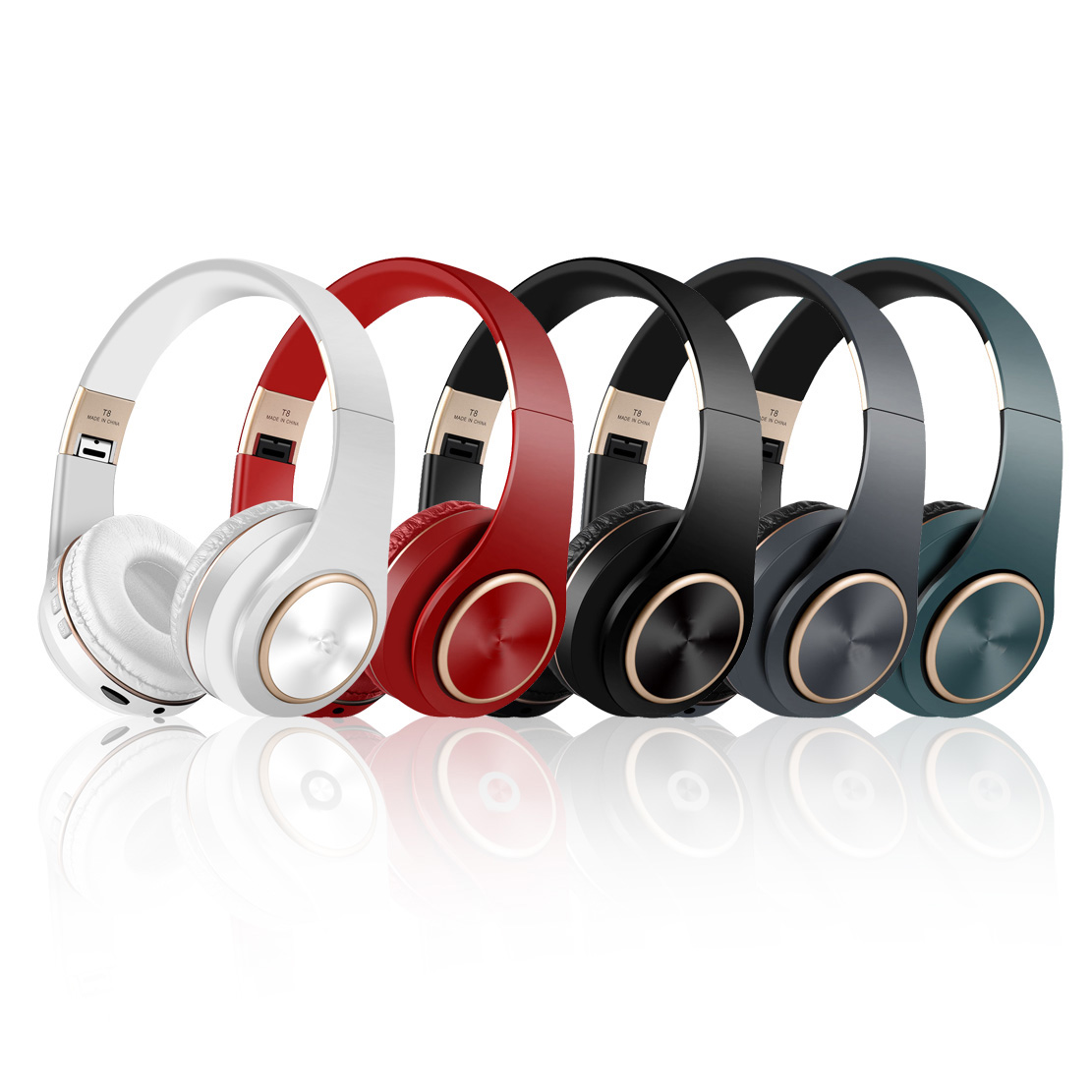 Bluetooth headphones Noise-cancelling headphones Wireless bass stereo headphones