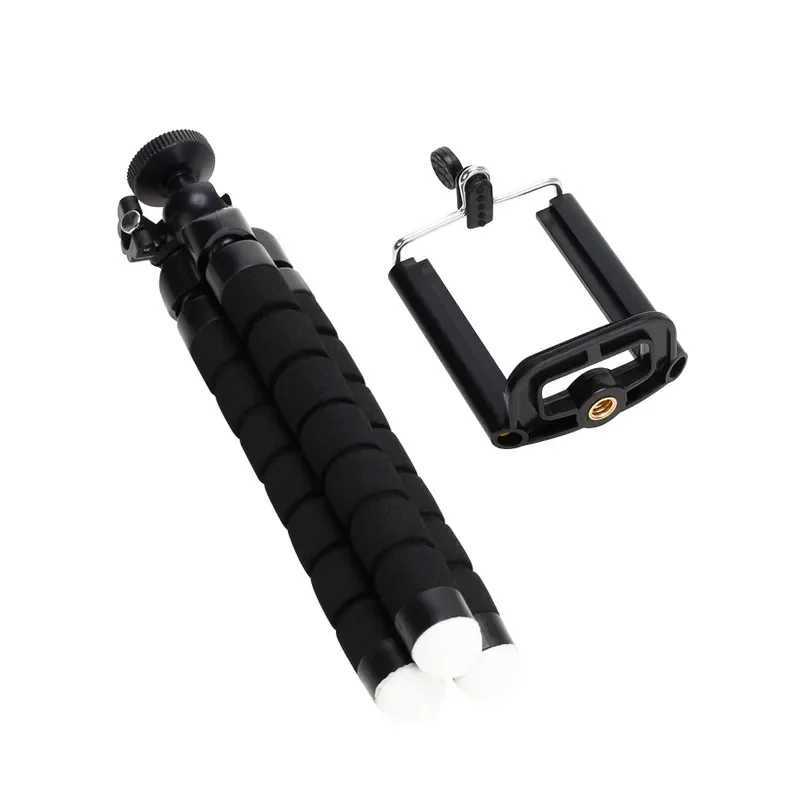 Portable octopus mini tripod stativv for phone camera flexible tripods mobile digicam holder clip smartphone monopod tripe standM240725