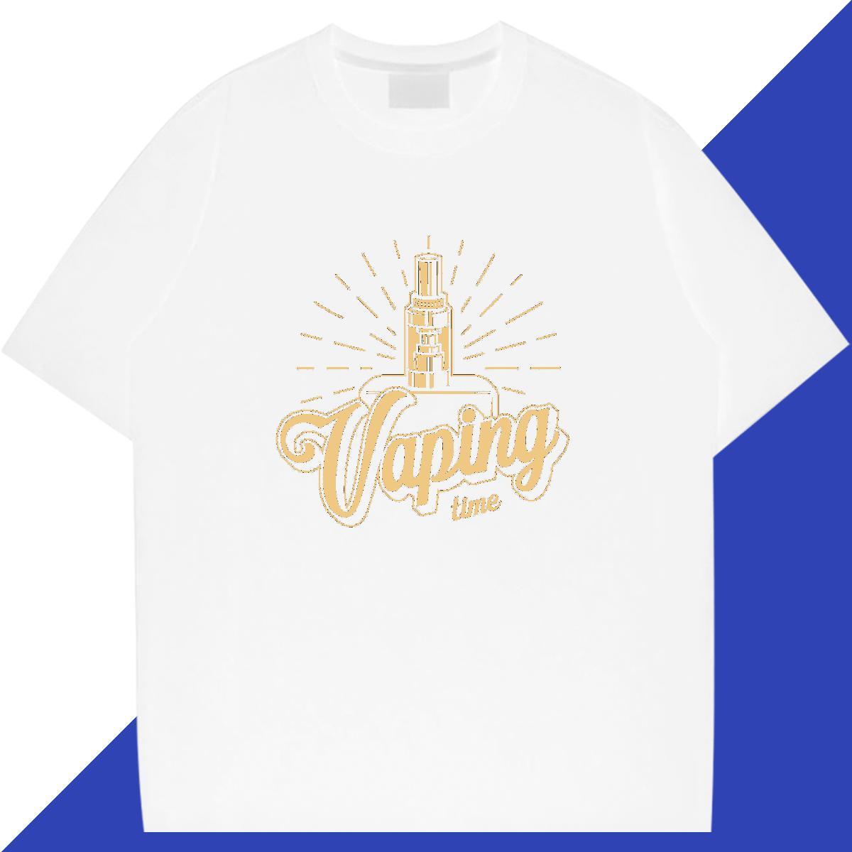 2024 Summer T-Shirts tool Tops 230g 100% Cotton Sport Cool Design Custom Printed O Neck Short Sleeves Men Tees