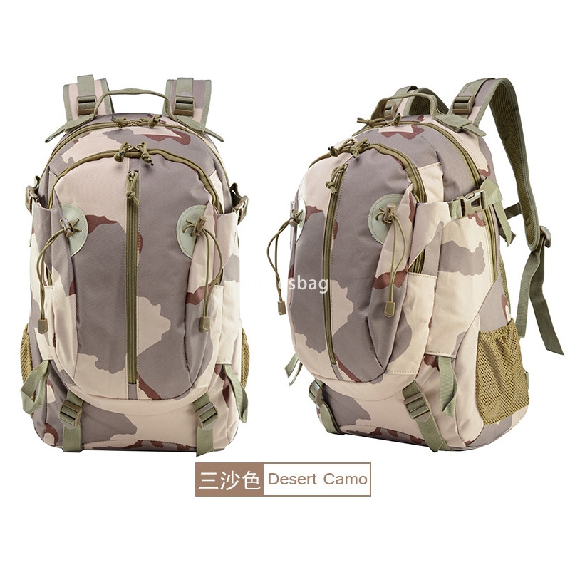 Cross-border military fan leisure travel backpack men's large capacity camouflage tactical hiking mountaineers backpack