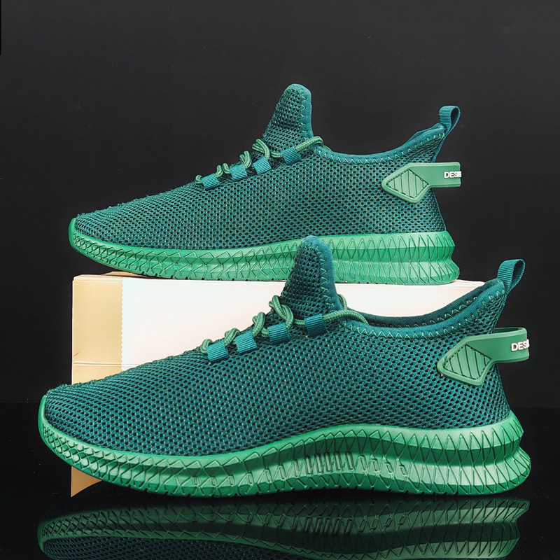 Running Shoes Ddmysports For Men Solid Color Grey Blue Green Comfortable Mens Trainers Outdoor Platform Sneakers GAI Shoes s