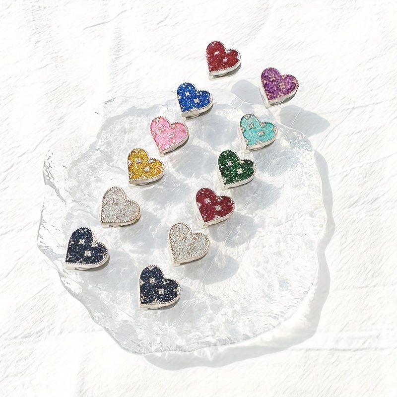 Headscarf strong magnet heart magnetic buckle scarf buckle collar clip magnetic suction buckle brooch scarf shawl fixed anti light magnetic buckle 1 p