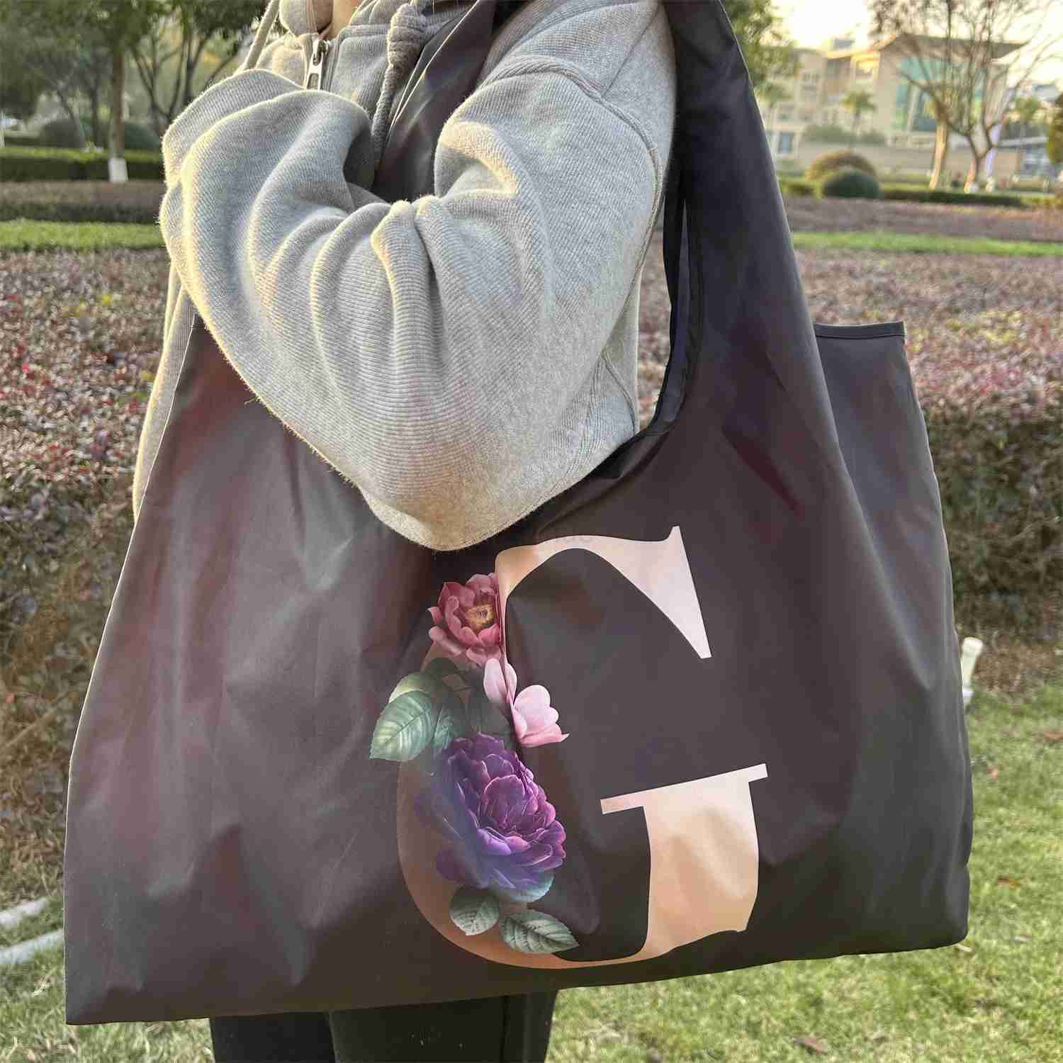 Bags Bags Tote With Capacity Letters Women Large Canvas Shopping Student Toiletries Organizers Casual Shopper Letter Cabbage BunXJ240727