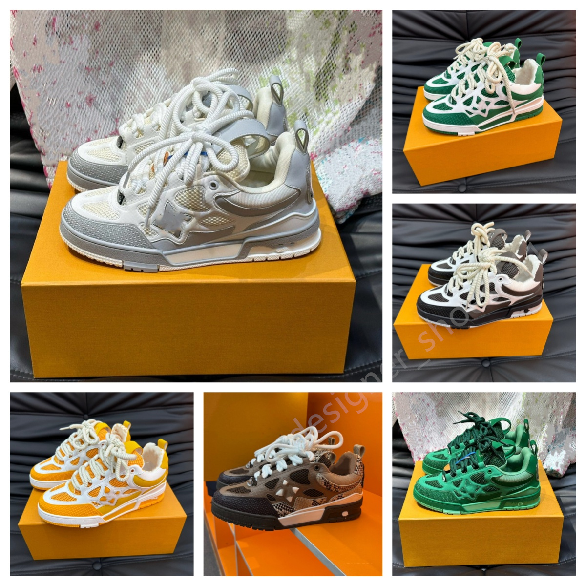 top quality new man shoes designer sneakers calfskin men fashion travel trainer skate shoes luxury casual shoes genuine running leather classic dermis skateboard