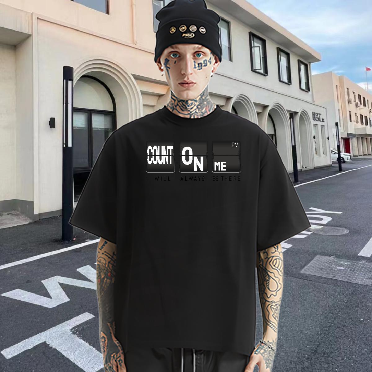 Stylist T Shirts Men letter Tops 230g Cotton Casual Classic Custom Printed O-Neck Short Sleeve Men Clothes T-Shirt