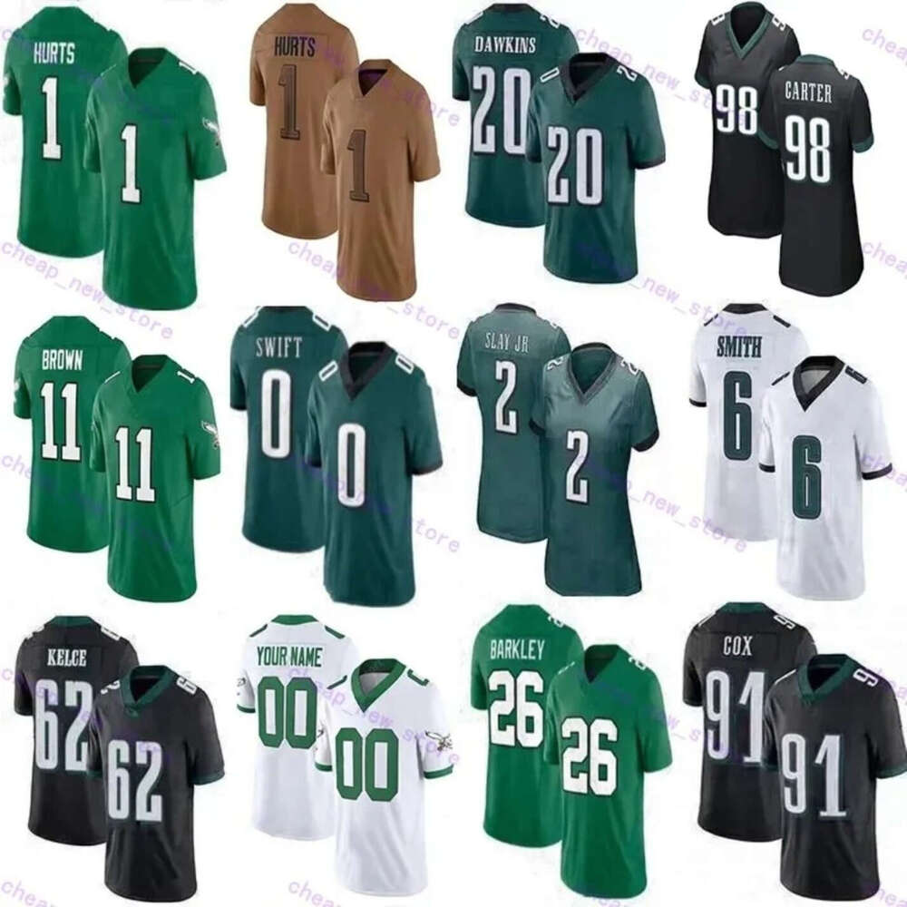 Brian Dawkins Saquon Barkley Jalen Jason Kelce Brown DeVonta Smith Jalen Carter Cooper DeJean Lane Johnson Arctic Camo 2024 Football Jerseys