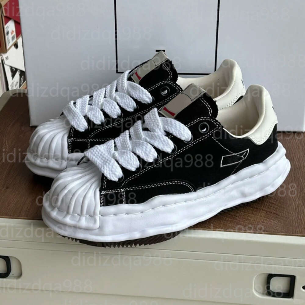 Designer Shoes MMY Mihara Maison Yasuhiro Low Canvas Dissolving Shoes Green Black White thick soled Men Women sports casual board shoes size 36-46