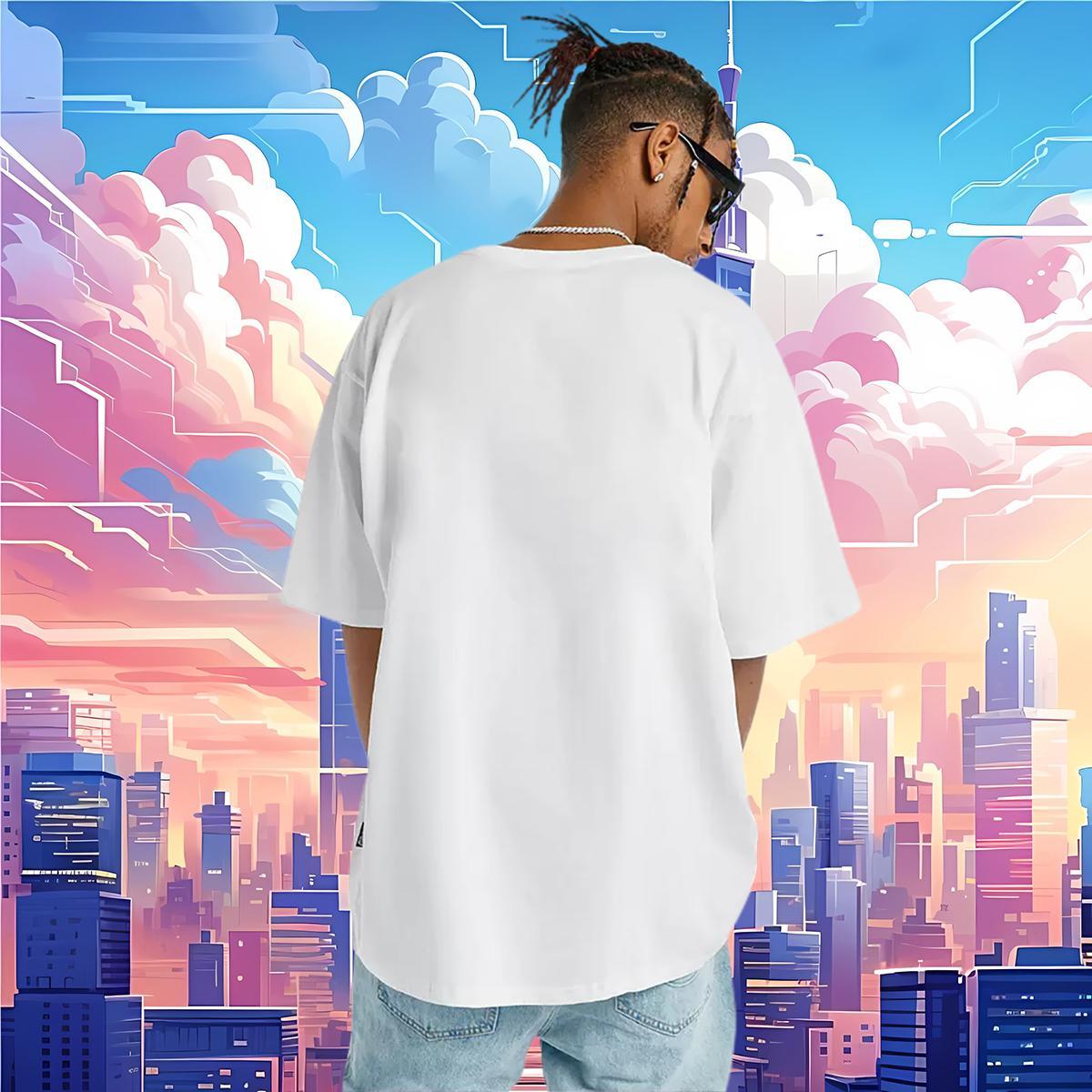 Cool Men Tshirts letter 230g Pure Cotton Hip Hop Breathable Short Sleeve T Shirt For Man Cartoon Print Free Shipping Tops Tees