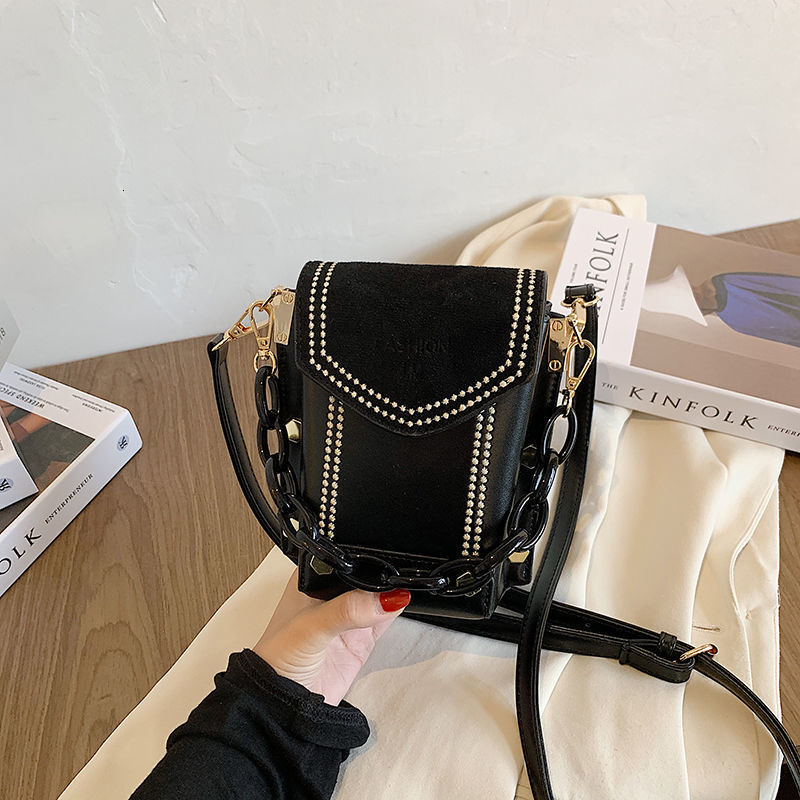 Internet celebrity frosted handbag small women's 2024 spring new trendy and fashionable mobile phone versatile single shoulder crossbody bag H727