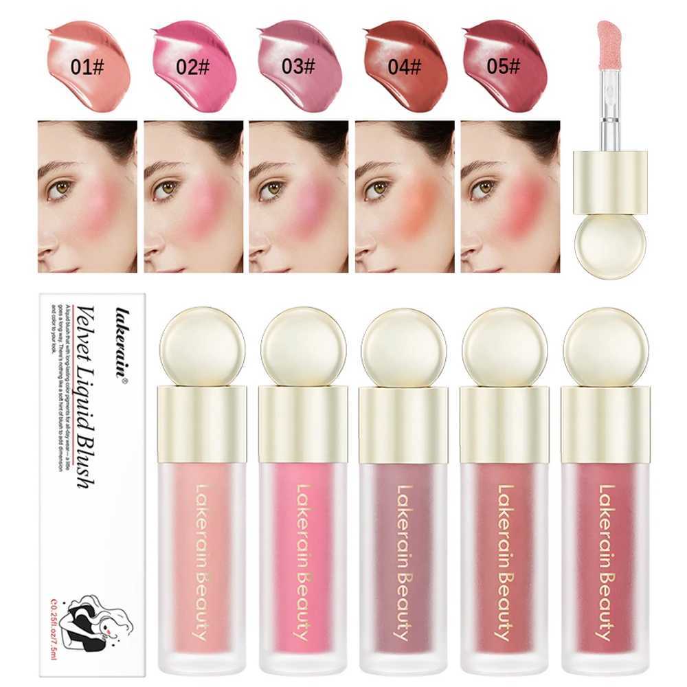 Rare Liquid Veet Matte Facial Pigment Lasting Beauty Natural Face Cream Orange Peach Powder Blusher Makeup Maquiagem W240821