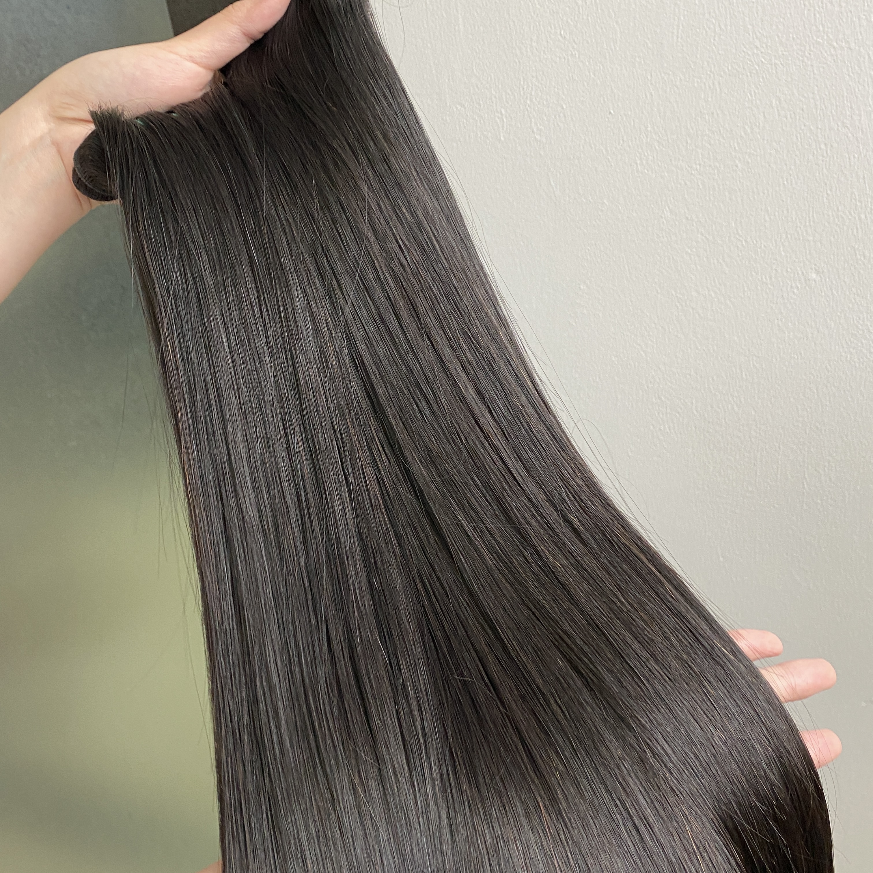 Vietnamese Super Double Drawn Bone Straight Hair 3 Bundles Extensions Brazilian Virgin Raw Cuticle Aligned 100% Human Hair Weave