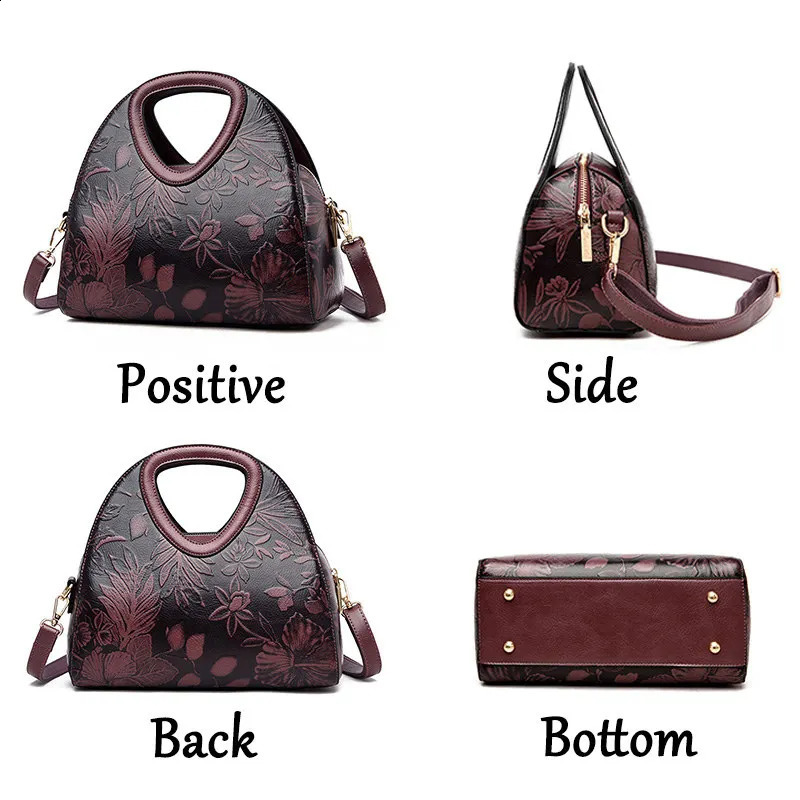 MOTAORA Womens Shoulder Bag High Quality Leather Top Handle Retro Ethnic Style Ten Font 240809