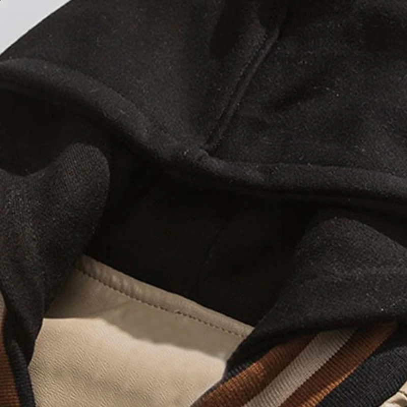 PU Leather Bomber Jacket Men Y2K Hip-Hop Streetwear Loose Oversized Hooded Coats Harajuku Outerwear Women Varsity Jacket 240723