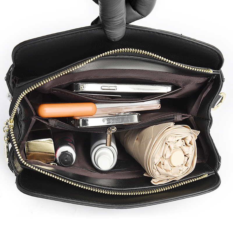single 24 new shoulder diagonal cross hand-held embroidered bag, large capacity fashionable women's bag