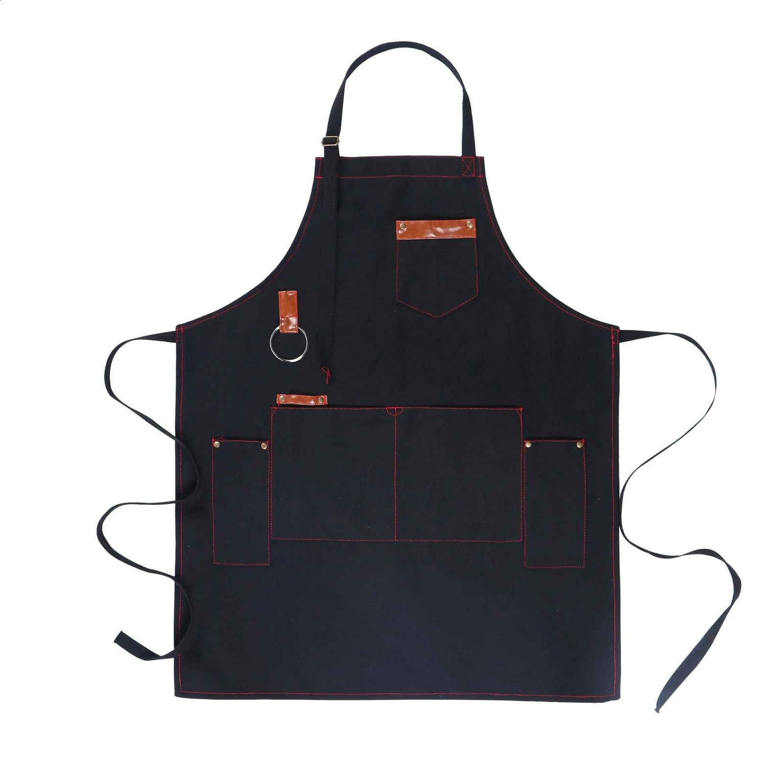 Kitchen Apron high quality For Pros Chef Waterproof Cooking Apron for Men Canvas With Pockets Fabric Barbecue Father Gift Apron 240726