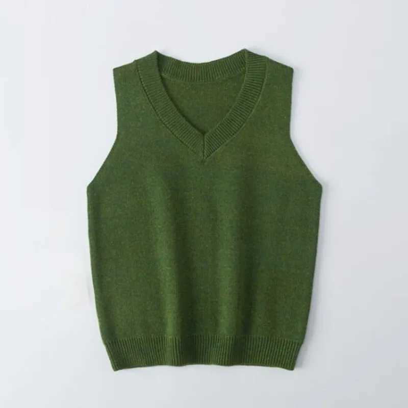 2022 Baby Toddler Jumper School Boy Girl Solid Vest Children Waistcoat Sleeveless Knitted Sweater Tops Kids Vest For Boys GirlsXJ240819