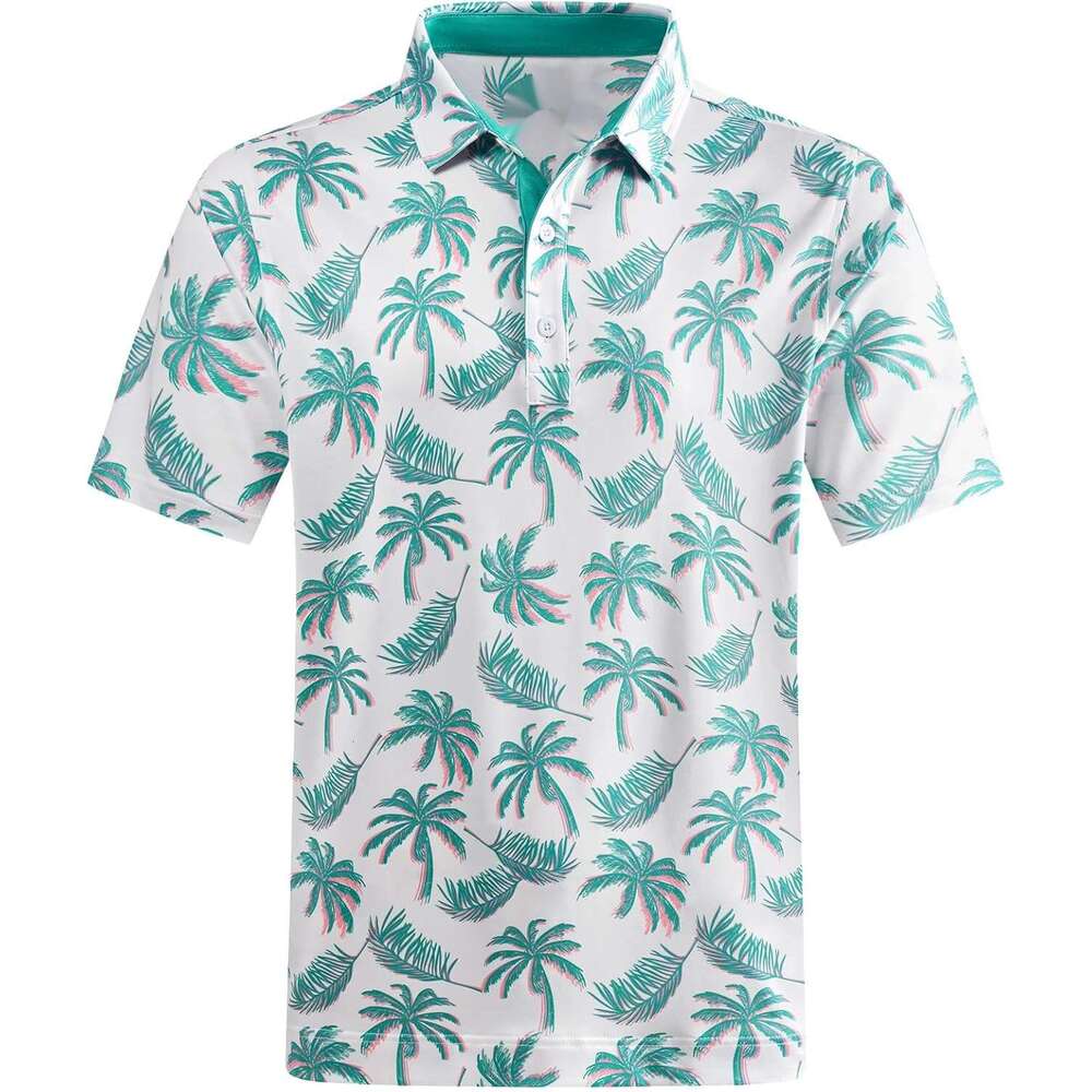 Fashion Polo Summer Tops moisture wicking Polo Mens Golf Shirts Regular Fit Fashion Print Free shipping
