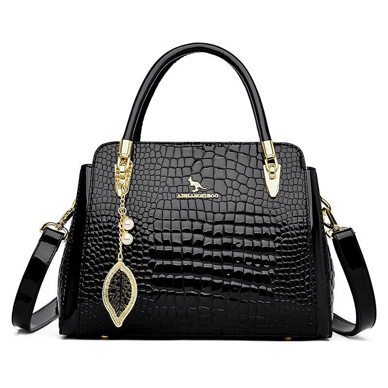 single 24 new shoulder diagonal cross hand-held embroidered bag, large capacity fashionable women's bag