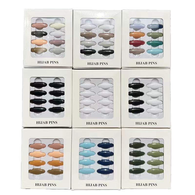 Multiple boxed pin brooches, scarves, shawls, magnetic buckles, brooch pins, decorative accessories 1 piece/8 pieces