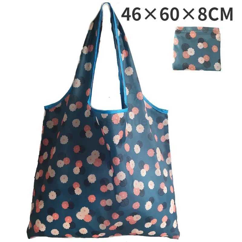 Pouch Bag Printing Fashion Foldable Tote Folding Eco-Friendly Handbags Shopping Convenient Large-capacity for Travel Grocery BagXJ240