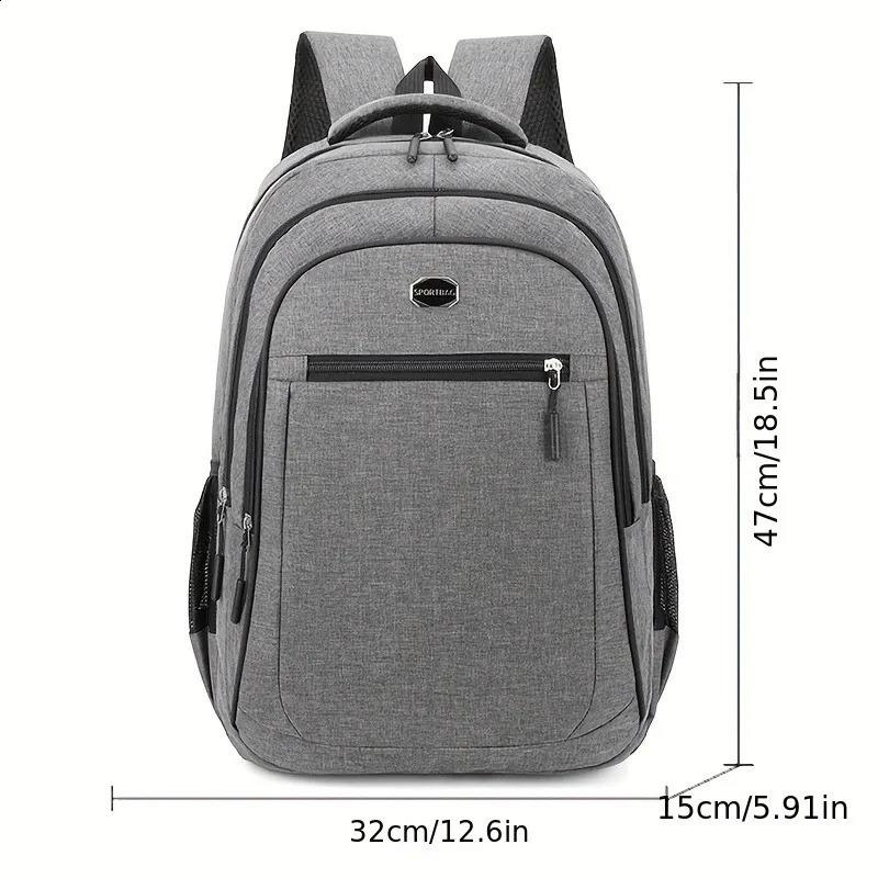 Large Capacity Backpack Mens And Womens Student Computer BagMulti Pocket Waterproof Wearresistant Commuting BackpackChr y260615 - view 4