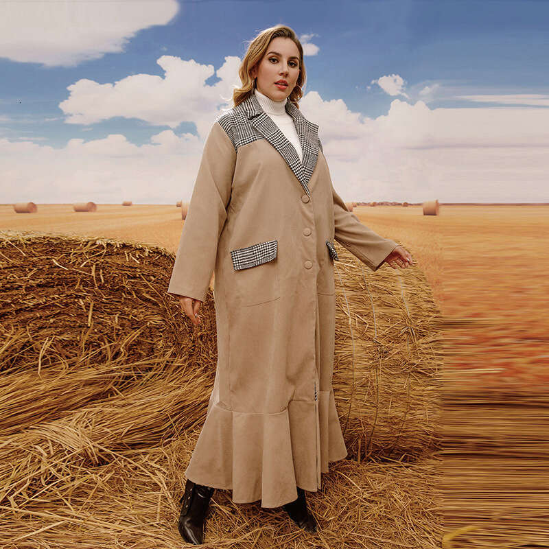 Defined Jacket Raincoat New Product Winter Style Long Gentle Wind Leisure Time Ventilation New Pattern Autumn Dress Women Self-cultivation Short Tempe