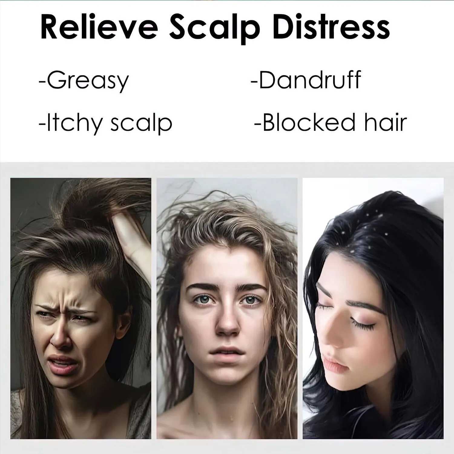 Dandruff Relief Comb Hollow Tooth Hairbrush Scalp Point Massage Dandruff Removal Reduce Ltching Scalp Care Comb for Women MenCL240727