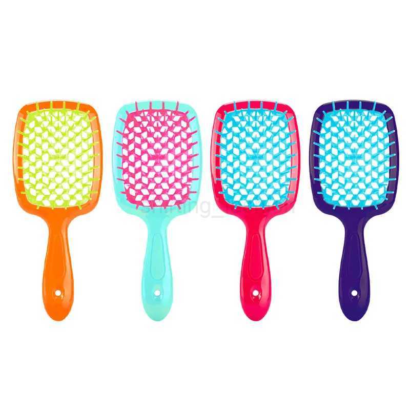 2pcs/set Janeke Massage Wet Dry Comb Demelante Original Comb Hollow Combs Curly Hair Brushes Salon Hair Styling ToolsCL240727