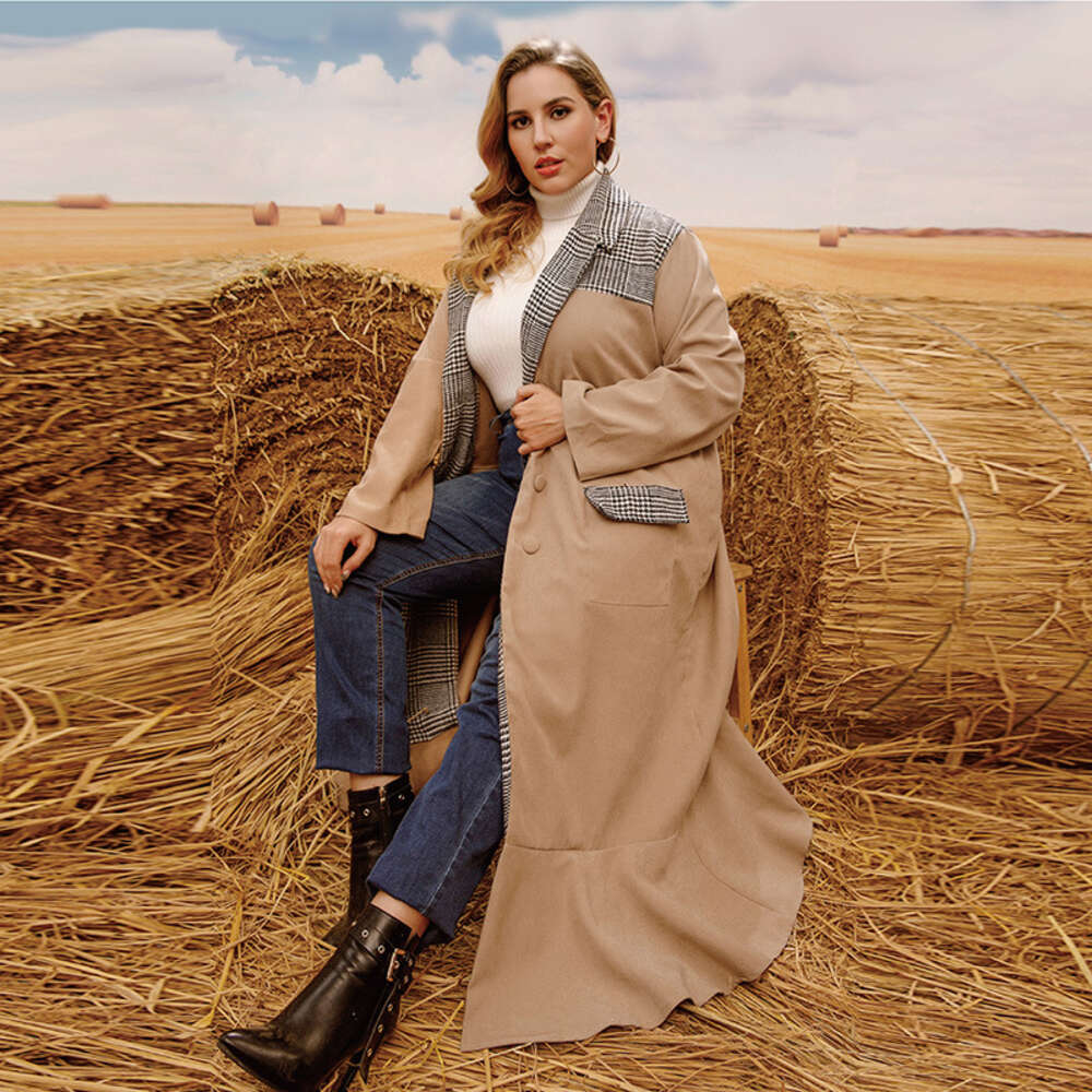 Defined Jacket Raincoat New Product Winter Style Long Gentle Wind Leisure Time Ventilation New Pattern Autumn Dress Women Self-cultivation Short Tempe