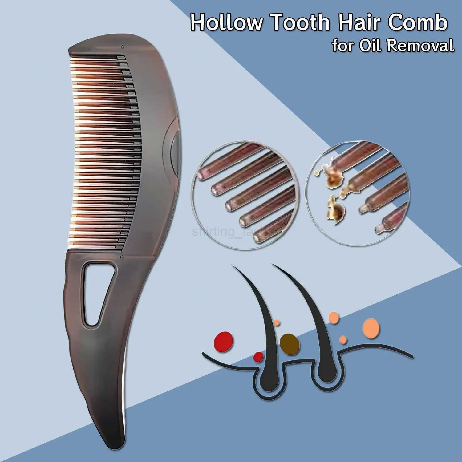 Dandruff Relief Comb Hollow Tooth Hairbrush Scalp Point Massage Dandruff Removal Reduce Ltching Scalp Care Comb for Women MenCL240727
