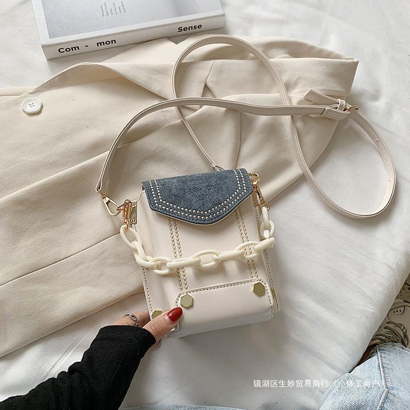 Internet celebrity frosted handbag small women's 2024 spring new trendy and fashionable mobile phone versatile single shoulder crossbody bag H727