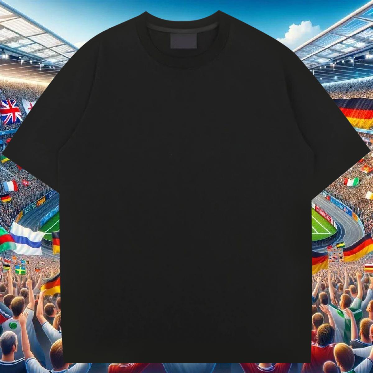 Wholesale T Shirts Men 230g Pure Cotton eye of the devil Daily Outfit Oversized 4XL Breathable Men Tops Tees 2024 DIY Tee Shirt