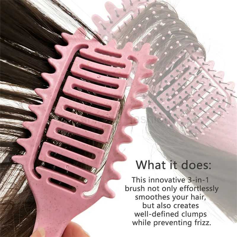 2pcs Curl Defining Brush Boar Bristle Hair Brush Styling Brush Curl Define Styling Comb Shaping and Defining Curls Brushes CombCL240727