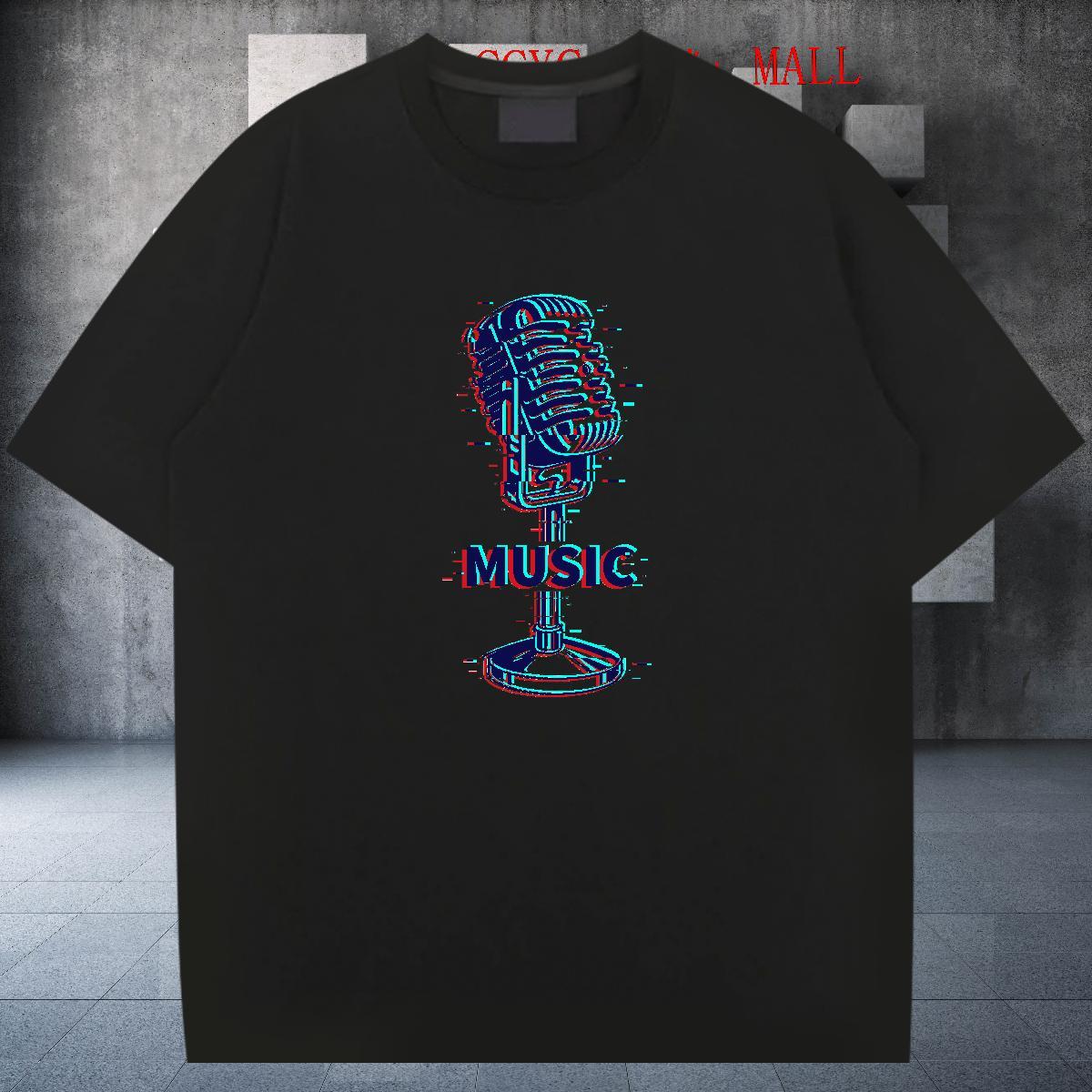 Factory Direct T-Shirts tool Tees Shirts 230g Pure Cotton Casual TOP Quality Anime Print O-Neck Short Sleeve Men Tees