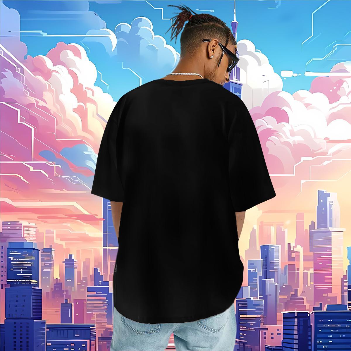 Cool Men Tshirts letter 230g Pure Cotton Hip Hop Breathable Short Sleeve T Shirt For Man Cartoon Print Free Shipping Tops Tees