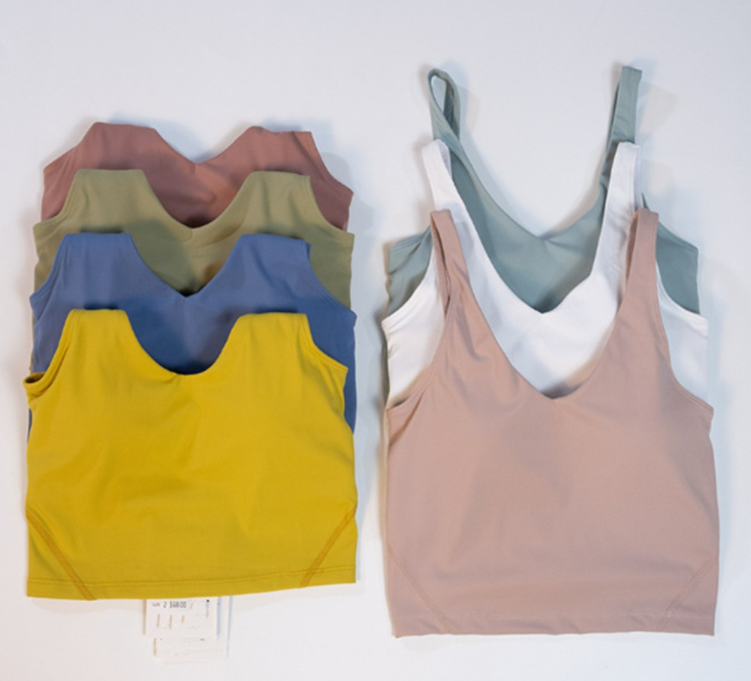 womens sports bra align yoga vest tank top lingerie high impact sports underwear fitness seamless top gym active wear yoga workout vest sports tops same style hot sell