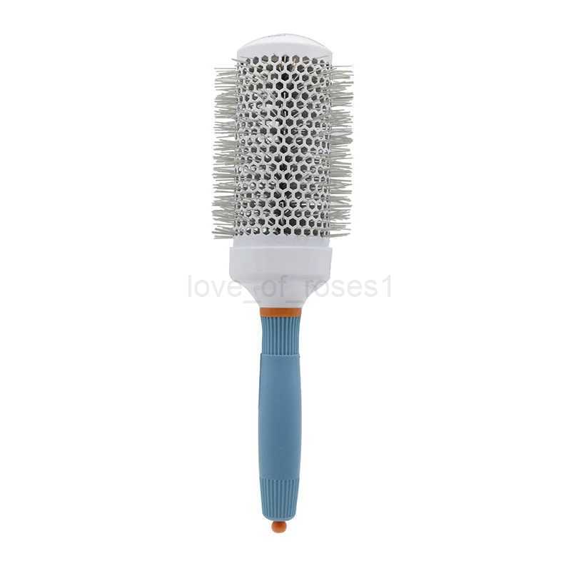Hair Comb Professional Salon Hair Brush Hair Styling Hairbrush Hairdressing Comb Round Curly Hair Rollers Tools BlueM240727