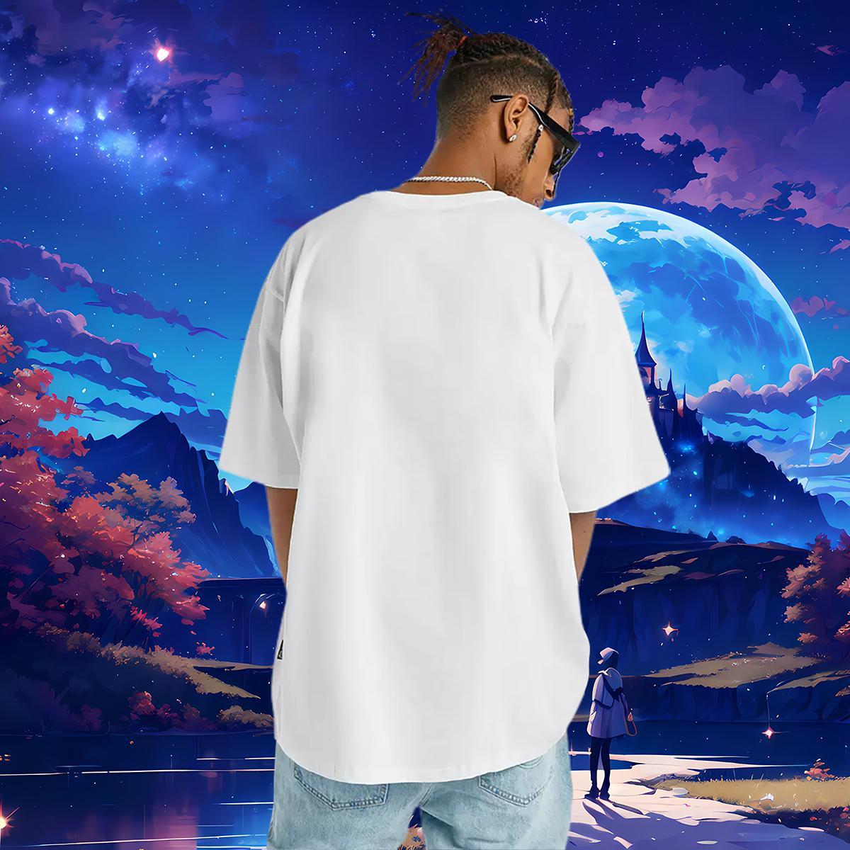 Popular Men Clothes T-Shirt letter 230g Pure Cotton Home Outdoor Breathable Soft Man T Shirts Custom Anime Wholesale Tees