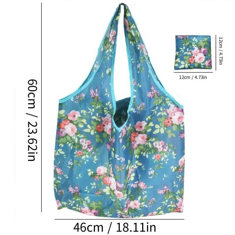 Foldable Shopping Bag Large Food Handbags For Grocery Reusable Eco Bags Beach Toy Stock Bag Storage Bags Women Shoulder ToteXJ240727