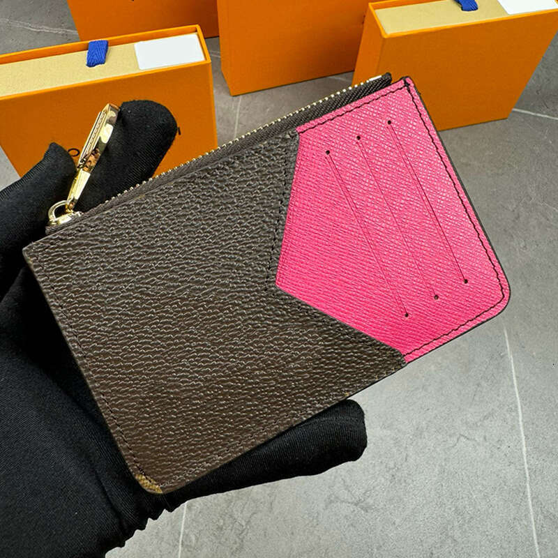 Designer Coin Purses Card Holder Zipper Coin Pouch Key Case Leather Fashion N81912 Women Men Wallets