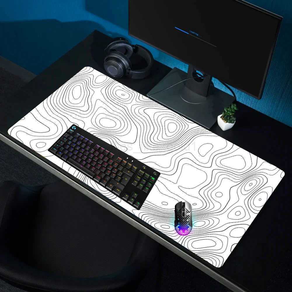Desk Mat White Mouse Mats Xxxl Mousepad Large Office Gaming Mouse Pad 80x30 Mousepepad Accessory Pc Gamer 120x60 Rubber MatM240727